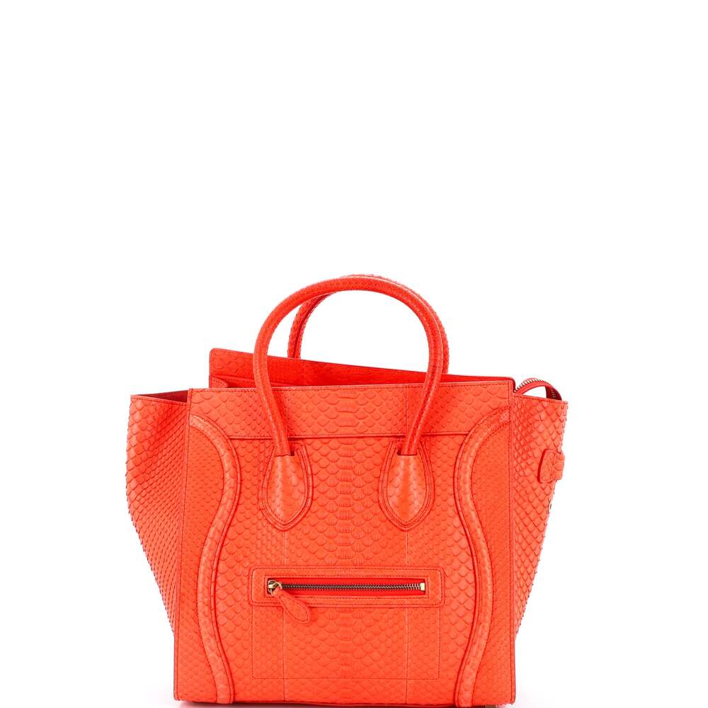 Celine Luggage Bag Python Mini #240768C11B